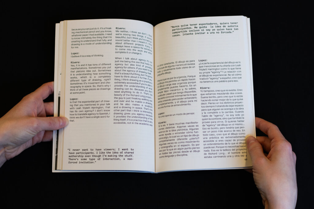 A book held open by two hands