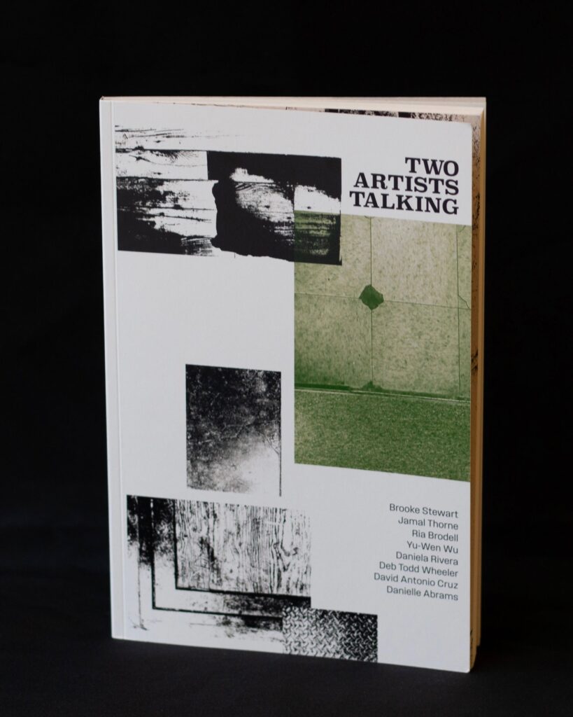 A book standing upright