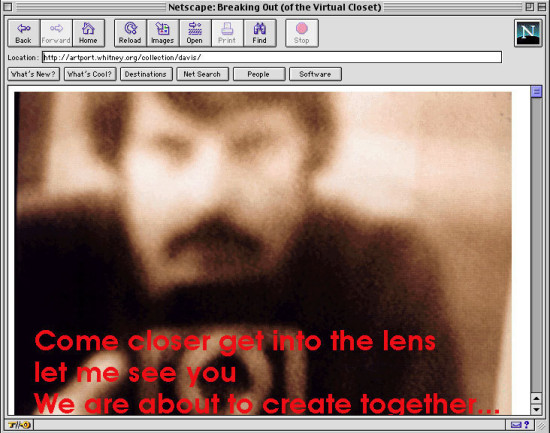 A screenshot of an artwork displayed in a browser window