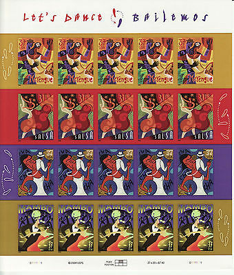 Bailamos Stamp celebrating four Latin dances